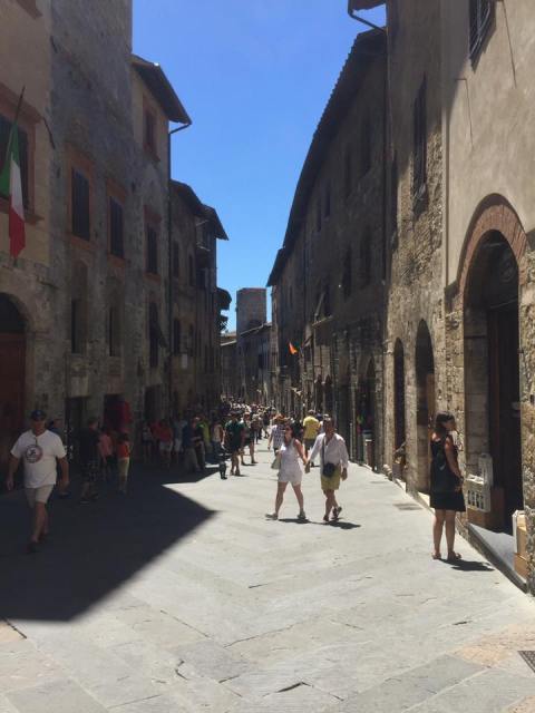 winding street san gimignano